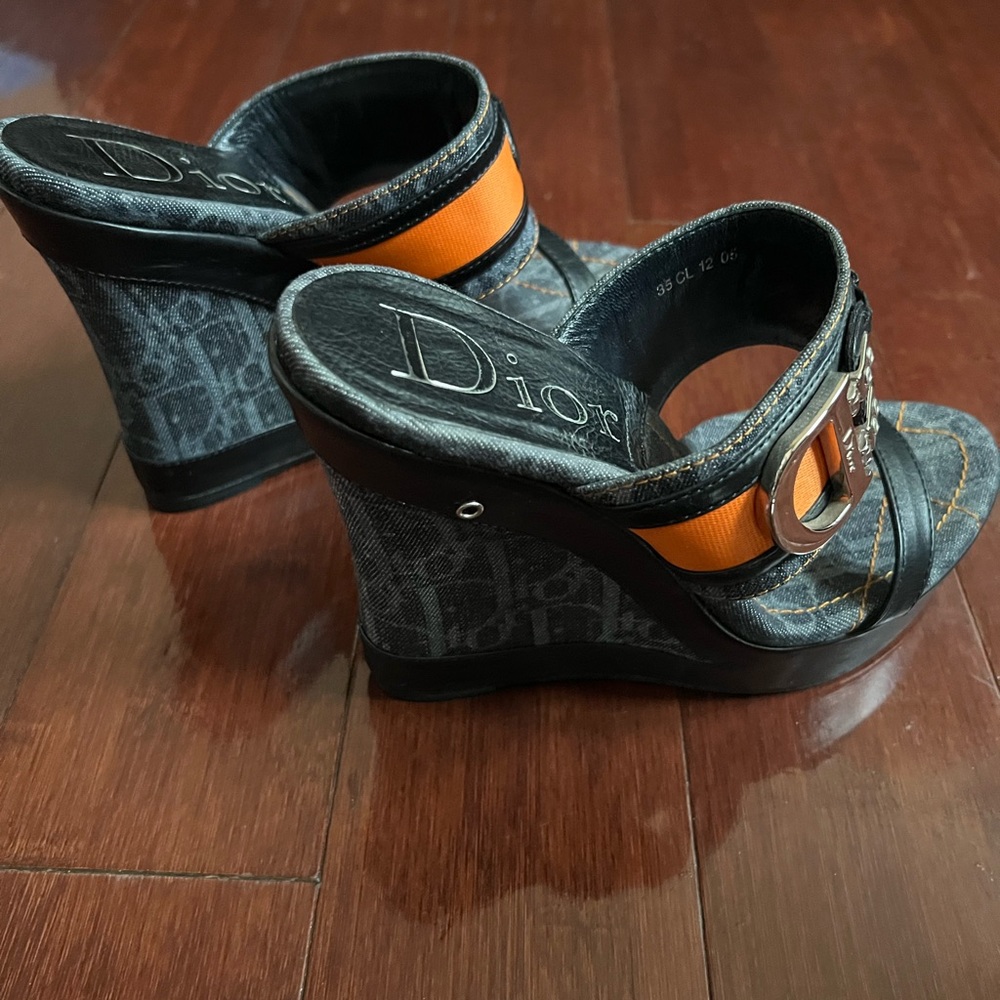 💯 Authentic Christian Dior Limited edition Edition Sandal Wedge